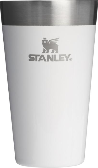 Balta Stanley Stacking 470 ml termokrūze ar logo un lāzergravējumu