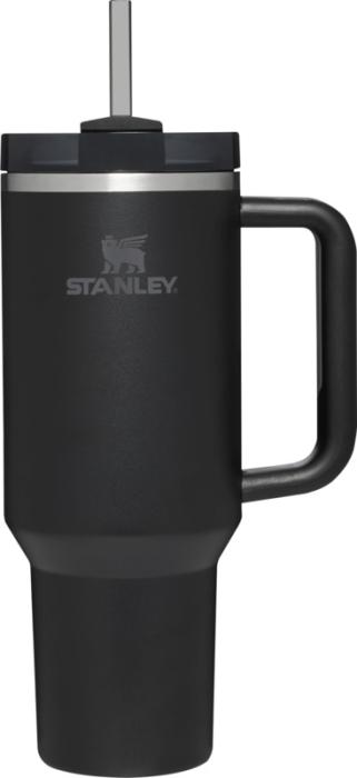 Stanley termokrūze ar apdruku – nerūsējošais tērauds, personalizācija ar logo, melna