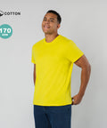 STILES unisex T-krekls ar izšuvumu dzeltenā krāsā