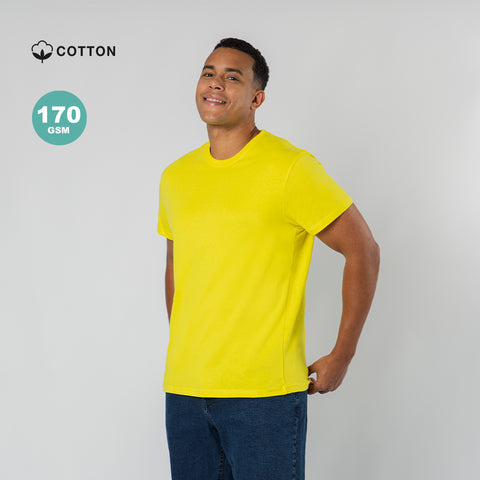 STILES unisex T-krekls ar izšuvumu dzeltenā krāsā
