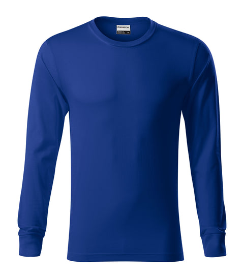 Slim fit T-krekls ar iespēju izšūt logotipu zils