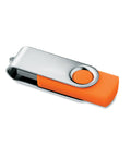 TECHMA 4 GB USB zibatmiņa oranžā krāsā ar personalizāciju