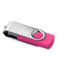 TECHMA 4 GB USB zibatmiņa rozā krāsā ar personalizāciju