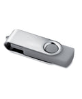 TECHMA 4 GB USB zibatmiņa sudraba krāsā ar personalizāciju