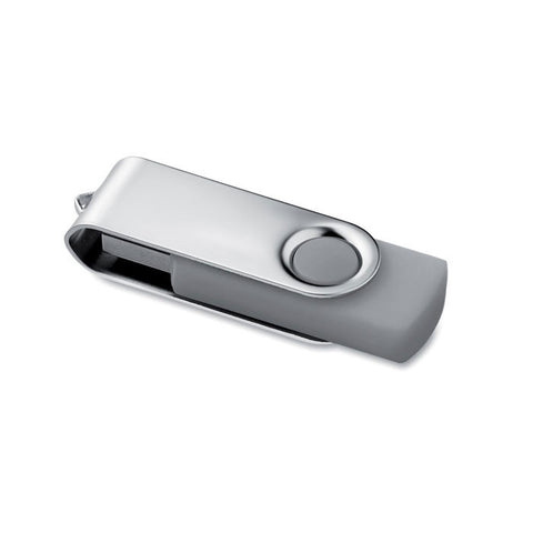 TECHMA 4 GB USB zibatmiņa sudraba krāsā ar personalizāciju