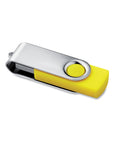 TECHMATE 8 GB USB zibatmiņa dzeltenā krāsā ar personalizāciju