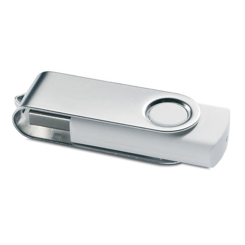 TECHMATE 8 GB USB zibatmiņa sudraba krāsā ar personalizāciju