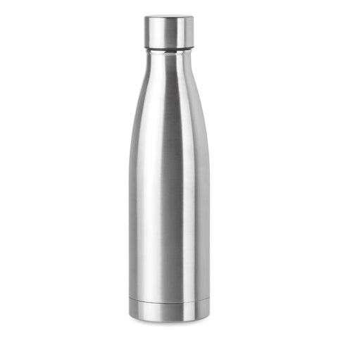 Sudraba nerūsējošā tērauda termopudele BELO 500 ml ar personalizētu apdruku vai gravējumu