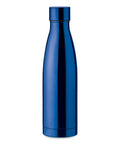 Zila nerūsējošā tērauda termopudele BELO 500 ml ar personalizāciju – logo druka vai lāzergravējums