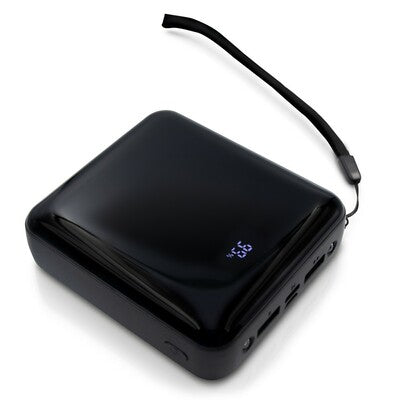 TIM Power Bank 10000 mAh ar logo apdruku un rokas siksniņu