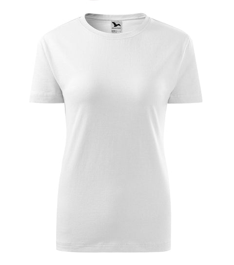 Viegls T-krekls ar logotipa apdruku sieviešu Classic new