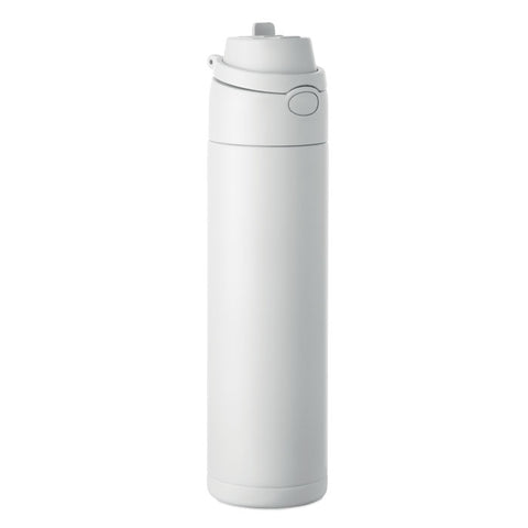 TOIEN nerūsējošā tērauda pudele 650 ml baltā krāsā