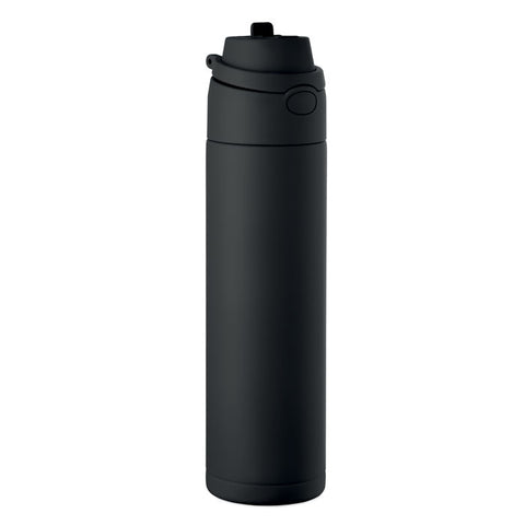 TOIEN nerūsējošā tērauda pudele 650 ml melnā krāsā