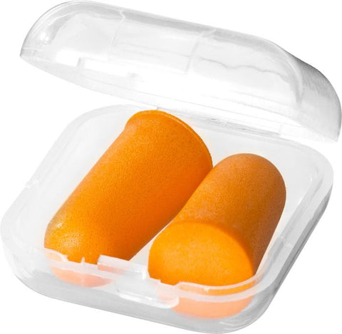 Oranži TRAVELER ausu aizbāžņi ceļošanai ar personalizāciju