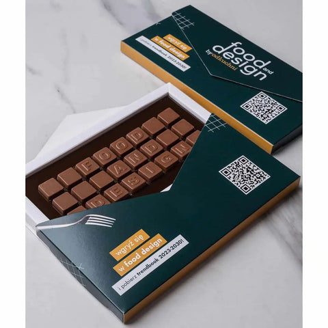 TRELY šokolādes aploksne ar krāsainu personalizētu dizainu