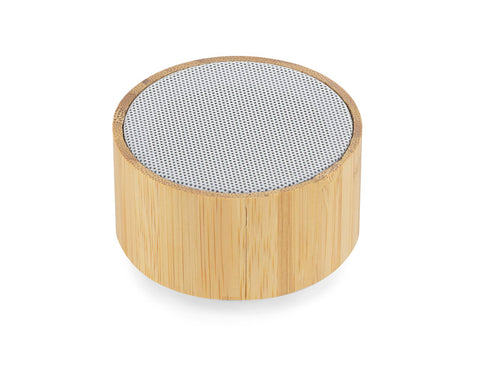 TROPIC Bluetooth skaļrunis ar bambusa apdari un logo