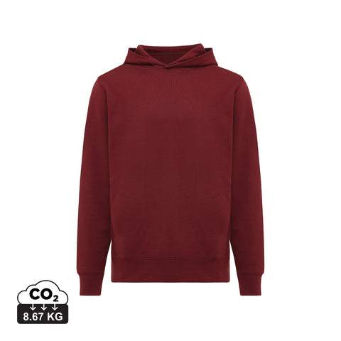 Personalizējams hūdijs ar logo vai vārdu – 100% kokvilna burgundija