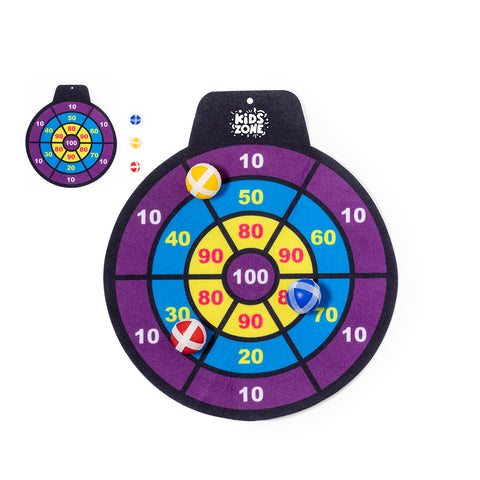 VELCRO DART spēle ar apdruku un maisiņu. Darti ar bumbiņām