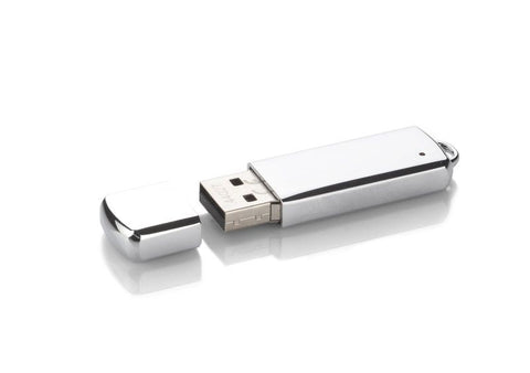 VERONA hromēta metāla USB Flash Drive ar personalizāciju