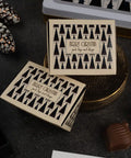 Ziemassvētku šokolādes piramīda personalizētā kastītē ar logo